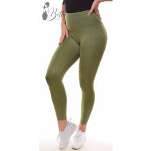 Fenekén ráncolt, popsi kiemelős legging farmerhatású koptatással S/M, L/XL