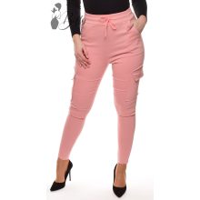 Rózsaszínű, oldalzsebes, derékban megkötős nadrág S/M, M/L, XL/XXL
