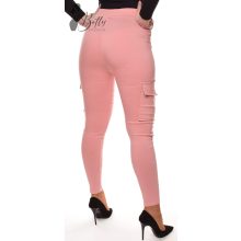 Rózsaszínű, oldalzsebes, derékban megkötős nadrág S/M, M/L, XL/XXL