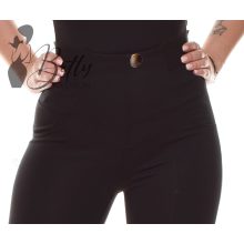 Elején díszvarrásos, díszgombos nadrág S/M, L/XL