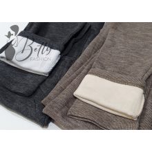 Cirmos mintás, polár bélelt, meleg legging M/L, XL/2XL