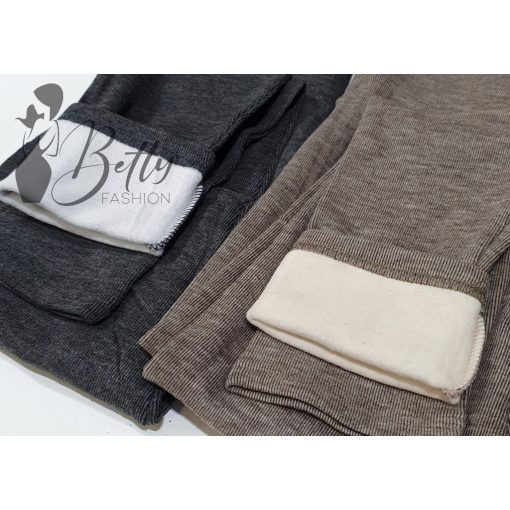 Cirmos mintás, polár bélelt, meleg legging M/L, XL/2XL