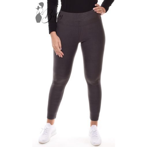 Bordázott anyagú, polár bélelt legging M/L, XL/2XL