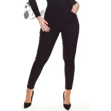 Elején díszvarrásos, egyszínű nadrág M/L, XL/XXL