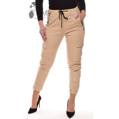 Bézs színű, oldalzsebes farmer nadrág XS, S, M, L, XL