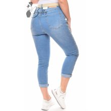 Oldalt szegecses farmer nadrág + öv XS, S, M, L, XL