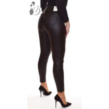 Derekán díszgombos műbőr nadrág XS, S, M, L, XL