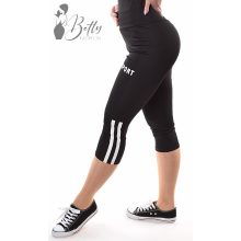 Sport feliratos és oldalán csíkos leggings M/L, XL/3XL