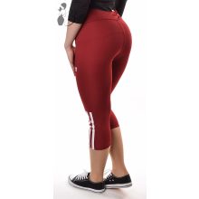 Sport feliratos és oldalán csíkos leggings M/L, XL/3XL