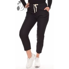 Fekete színű lenvászon nadrág L, XL, 2XL, 3XL