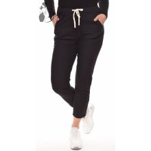 Fekete színű lenvászon nadrág L, XL, 2XL, 3XL