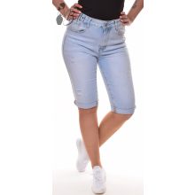 Világoskék színű, farmer térdnadrág 27-33