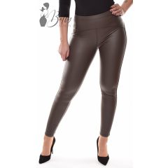   Szürkésbarna színű, polárbélelt, műbőr leggings XS/S, S/M, M/L, L/XL