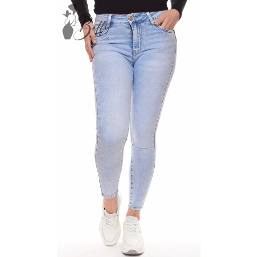 Halványkék színű, push-up farmer nadrág XS, S, M, L, XL