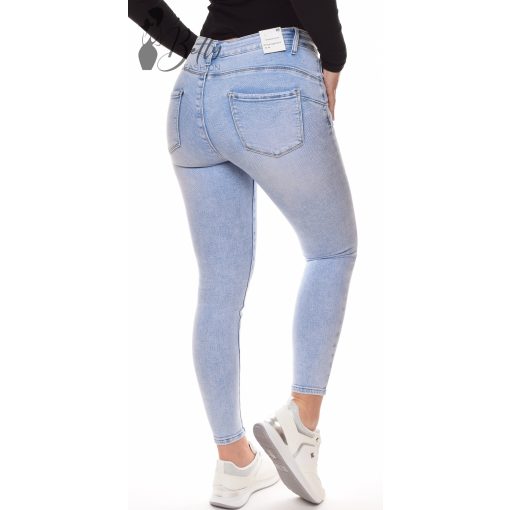 Halványkék színű, push-up farmer nadrág XS, S, M, L, XL