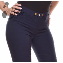 Sötétkék, polár bélelt sztreccses nadrág 25-31