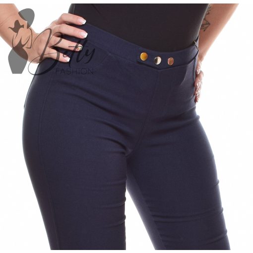 Sötétkék, polár bélelt sztreccses nadrág 25-31