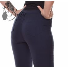 Sötétkék, polár bélelt sztreccses nadrág 25-31