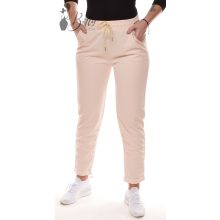 Bézs színű, visszahajtott szárú, lenge nadrág XS/S, S/M, M/L, L/XL