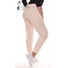 Bézs színű, visszahajtott szárú, lenge nadrág XS/S, S/M, M/L, L/XL