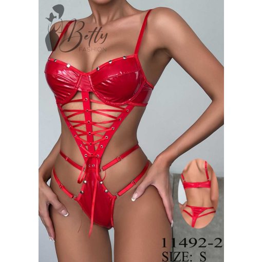 Piros színű, latex body S, M, L