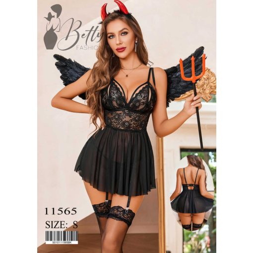 Fekete színű, erotikus szett