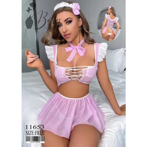 Fehér-rózsaszín, 6 részes szett