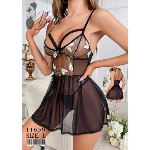 Fekete színű, erotikus szett S, M, L