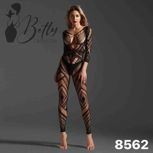 Fekete színű, erotikus testharisnya - méret nélküli