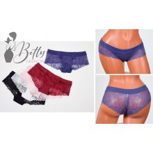 Selyem szegélyes, csipke bugyi M, L, XL, 2XL