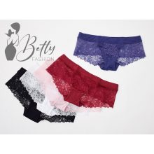 Selyem szegélyes, csipke bugyi M, L, XL, 2XL