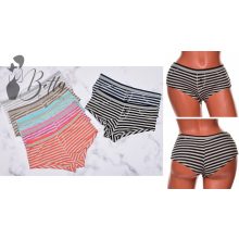 Csíkos, gombdíszes bugyi S, M, L, XL