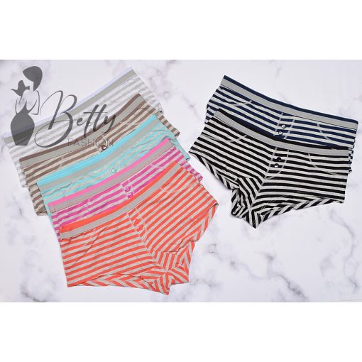 Csíkos, gombdíszes bugyi S, M, L, XL