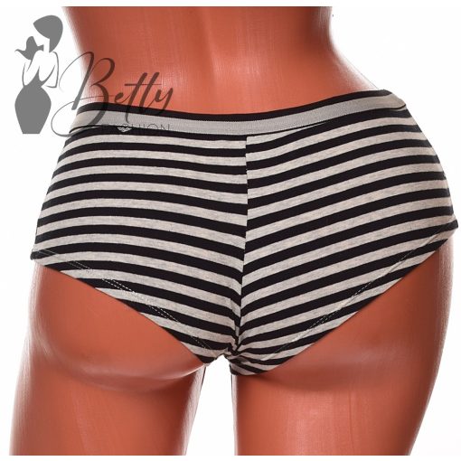 Csíkos, gombdíszes bugyi S, M, L, XL
