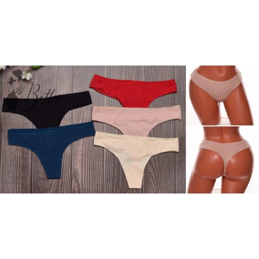 Egyszínű pamut tanga S, M, L, XL, 2XL