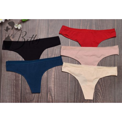 Egyszínű pamut tanga S, M, L, XL, 2XL