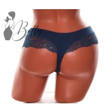 Széles pántos, csipkeszegélyes tanga