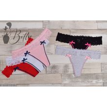 Csipkeszegélyes tanga S, M, L, XL