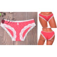 Pink színű, apró pöttyös bugyi  S, M, L, XL