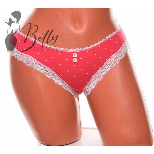 Pink színű, apró pöttyös bugyi  S, M, L, XL