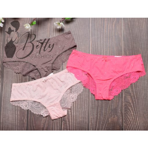 Csipkés bugyi csillogó pöttyökkel S, M, L, XL