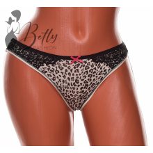 Párducmintás, oldalán csipkerátétes bugyi S, M, L, XL