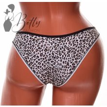 Párducmintás, oldalán csipkerátétes bugyi S, M, L, XL