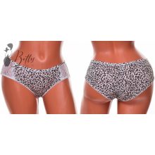 Csipkebetétes, leopárdmintás bugyi S, M, L, XL