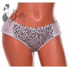 Csipkebetétes, leopárdmintás bugyi S, M, L, XL