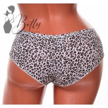 Csipkebetétes, leopárdmintás bugyi S, M, L, XL
