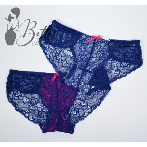 Eltérő színű betétes csipke bugyi S, M, L, XL