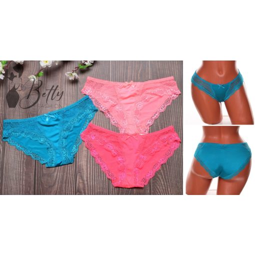 Csipkebetétes és szegélyes bugyi S, M, L, XL