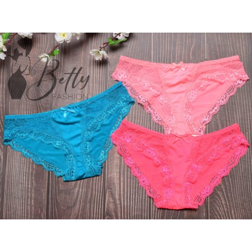 Csipkebetétes és szegélyes bugyi S, M, L, XL