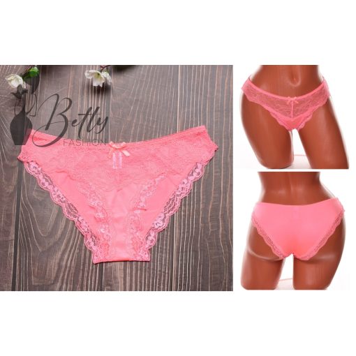 Csipkebetétes, selymes anyagú bugyi S, M, L, XL